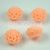 Műanyag alul fúrt rózsa gyöngy - Peach - 14mm