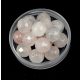Rose quartz - round bead - 10mm - faceted