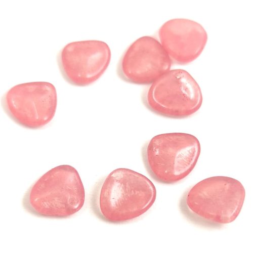 Préselt rózsaszirom gyöngy - Rose Petal -  Crystal Opal Pink Luster - 8x7mm
