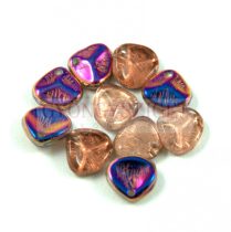   Préselt rózsaszirom gyöngy - Rose Petal -  crystal sliperit -8x7mm