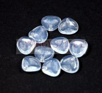   Préselt rózsaszirom gyöngy - Rose Petal -  opal crystal - 8x7mm