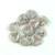 Rose Petal - Czech Glass Bead - Alabaster Gray Terracotta - 8x7mm