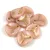 Rose Petal - Czech Glass Bead - Alabaster Milky Peach Gold - 14x13mm