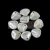 Rose Petal - Czech Glass Bead - Alabaster Silver Patina - 8x7mm