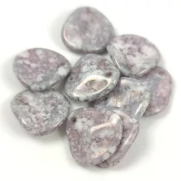   Rose Petal - Czech Glass Bead - Alabaster Light Purple Bronz - 14x13mm