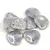 Rose Petal - Czech Glass Bead - Alabaster Light Blue Marble - 14x13mm