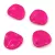 Rose Petal - Czech Glass Bead - Alabaster Vivid Magenta - 14x13mm