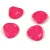 Rose Petal - Czech Glass Bead - Alabaster Vivid Pink - 14x13mm