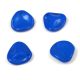 Rose Petal - Czech Glass Bead - Alabaster Vivid Blue - 14x13mm