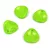 Rose Petal - Czech Glass Bead - Alabaster Vivid Light Green - 14x13mm