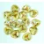 Rose Petal - Czech Glass Bead - white traventin -8x7mm