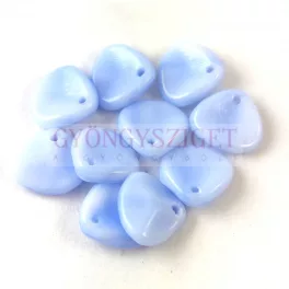 Rose Petal - Czech Glass Bead - Light Sapphire - 8x7mm