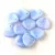 Rose Petal - Czech Glass Bead - Light Sapphire - 8x7mm