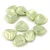 Rose Petal - Czech Glass Bead - Mint Gold Patina - 8x7mm