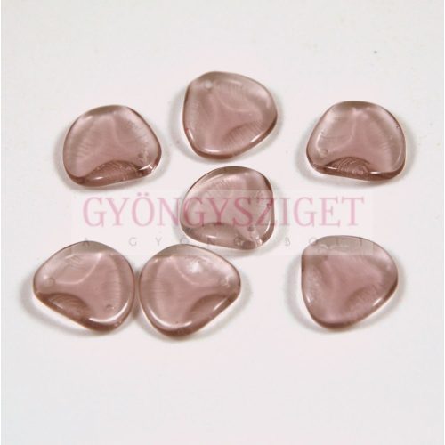 Rose Petal - Czech Glass Bead - Czech Glass Bead - light amethyst - 14x13mm