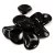 Rose Petal - Czech Glass Bead - Jet - 14x13mm