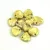 Rose Petal - Czech Glass Bead bead - Jet Full Amber Etched - 8x7mm