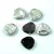 Rose Petal - Czech Glass Bead - Jet Labrador - 14x13mm