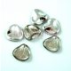 Rose Petal - Czech Glass Bead - Black Diamond Labrador - 14x13mm
