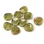 Rose Petal - Czech Glass Bead - Oliva Gold Luster - 8x7mm