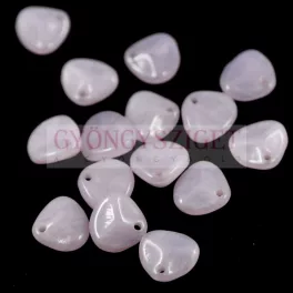 Rose Petal - Czech Glass Bead - opal pink -8x7mm