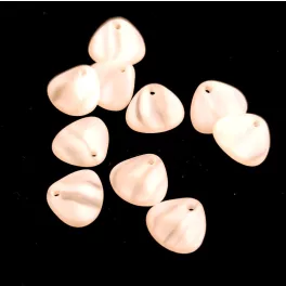 Rose Petal - Czech Glass Bead - Light Rose Matt - 8x7mm