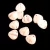 Rose Petal - Czech Glass Bead - Light Rose Matt - 8x7mm