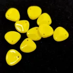 Rose Petal - Czech Glass Bead - Jonquil - 8x7mm