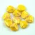 Rose Petal - Czech Glass Bead - Jonquil Gold Patina - 8x7mm