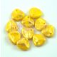 Rose Petal - Czech Glass Bead - Jonquil Gold Patina - 8x7mm