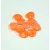 Rose Petal - Czech Glass Bead bead - orange -8x7mm
