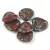 Rose Petal - Czech Glass Bead - Czech Glass Bead - Opaque Red Travertine - 14x13mm