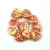 Rose Petal - Czech Glass Bead - Red Coral Gold Patina - 8x7mm