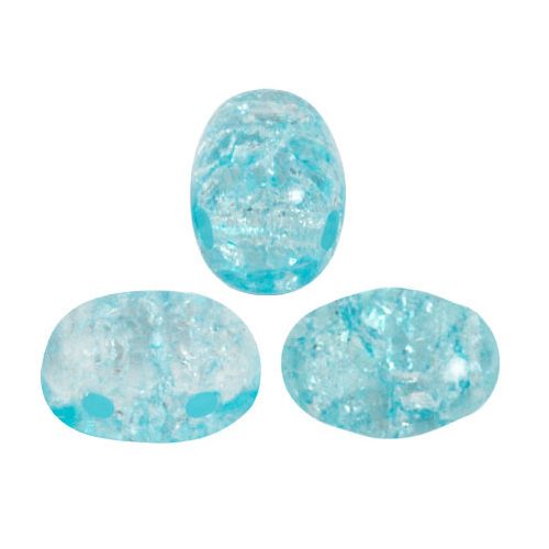 Samos® par Puca®gyöngy - New Cracked Light Aqua - 5x7 mm