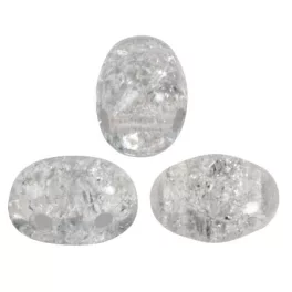 Samos® par Puca®gyöngy - New Cracked Light Grey - 5x7 mm