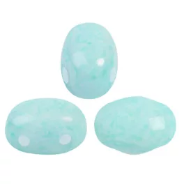 Samos® par Puca®gyöngy - Milky Turquoise - 5x7 mm