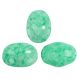 Samos® par Puca®gyöngy - Milky Green Turquoise - 5x7 mm