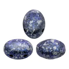 Samos® par Puca®gyöngy - Tweedy Blue - 5x7 mm