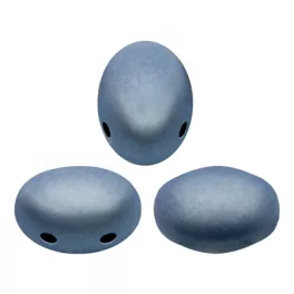 Samos® par Puca®gyöngy - Matte Metallic Blue - 5x7 mm