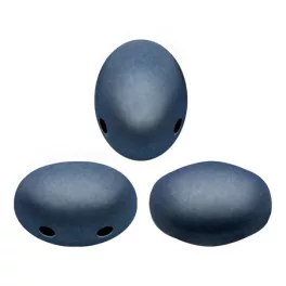   Samos® par Puca®gyöngy - Matte Metallic Dark Blue - 5x7 mm
