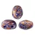 Samos® par Puca®gyöngy - Opaque Sapphire Tweedy - 5x7 mm