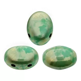 Samos® par Puca®gyöngy - Turquoise Green Picasso - 5x8 mm