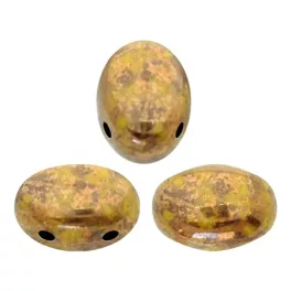   Samos® par Puca®gyöngy - Opaque Jonquil Deep Gold - 5x7 mm