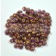Superduo cseh préselt kétlyukú gyöngy - 2.5x5mm - Crystal Purple Bronze Luster