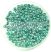 Superduo cseh préselt kétlyukú gyöngy - 2.5x5mm - Crystal Metallic Turquoise