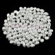 Superduo cseh préselt kétlyukú gyöngy - 2.5x5mm - Pearl shine white