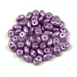 Superduo cseh préselt kétlyukú gyöngy - 2.5x5mm - pastel purple