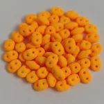 Superduo cseh préselt kétlyukú gyöngy - 2.5x5mm - Matt Silk Satin Sunshine