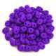 Superduo cseh préselt kétlyukú gyöngy - 2.5x5mm - Matt Silk Satin Violet