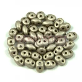   Superduo cseh préselt kétlyukú gyöngy - 2.5x5mm - polichrome metallic walnut